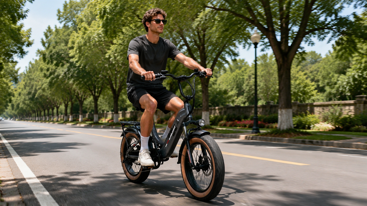 Wholebikes Urban Fat Tire Full Suspension E-Bike 50 miles Speed 32 mph